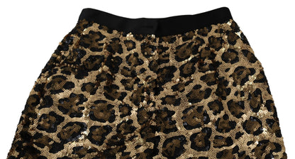 Dolce & Gabbana Elegant High Waist Skinny Sequined Pants