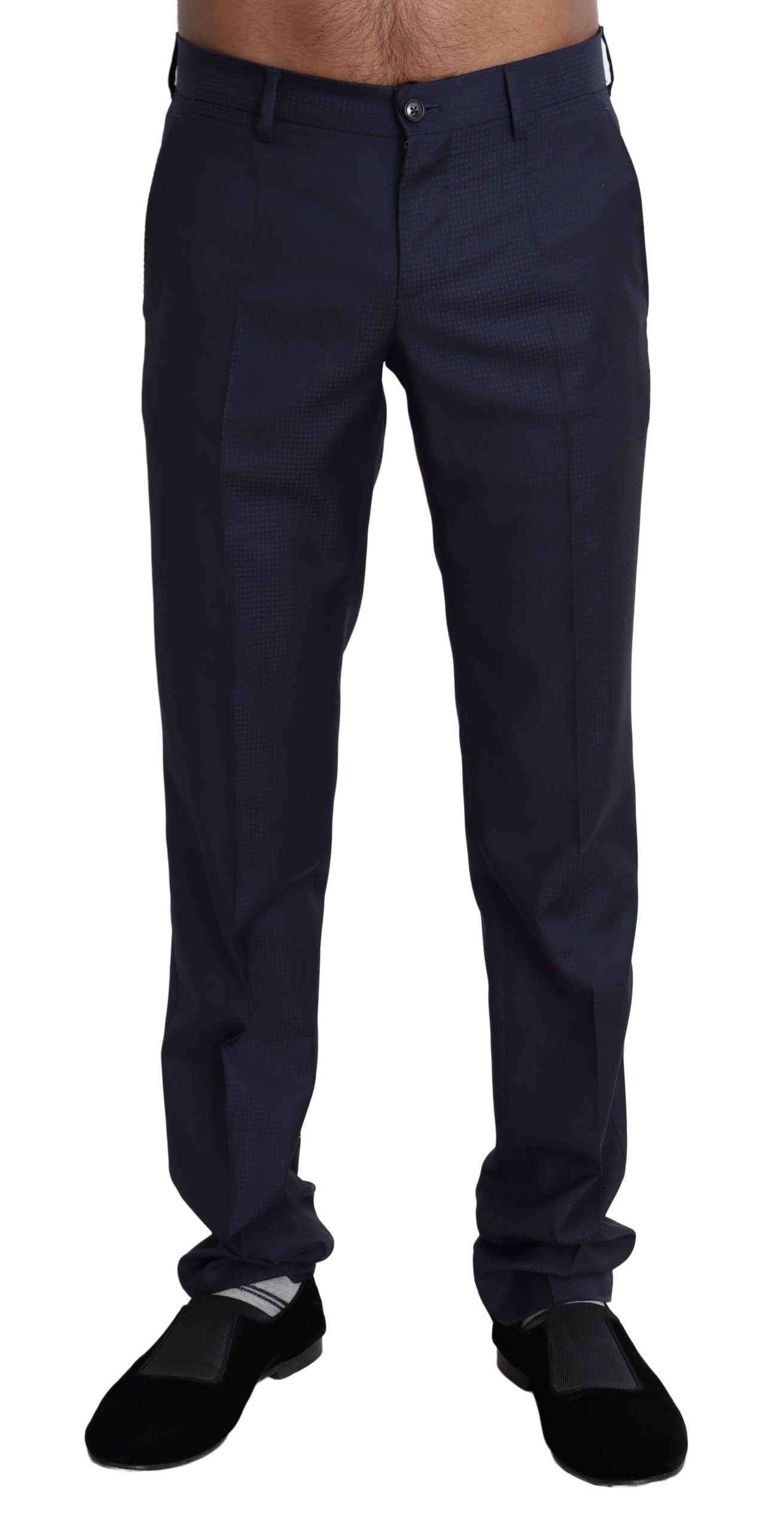 Dolce & Gabbana Elegant Slim Fit Wool Blend Dress Pants