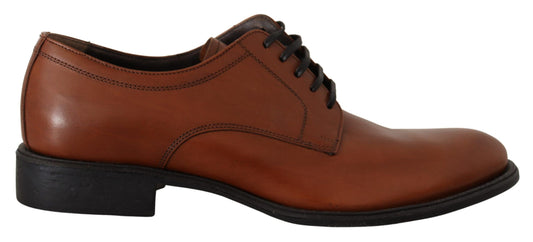 Dolce & Gabbana Elegant Brown Derby Formal Shoes