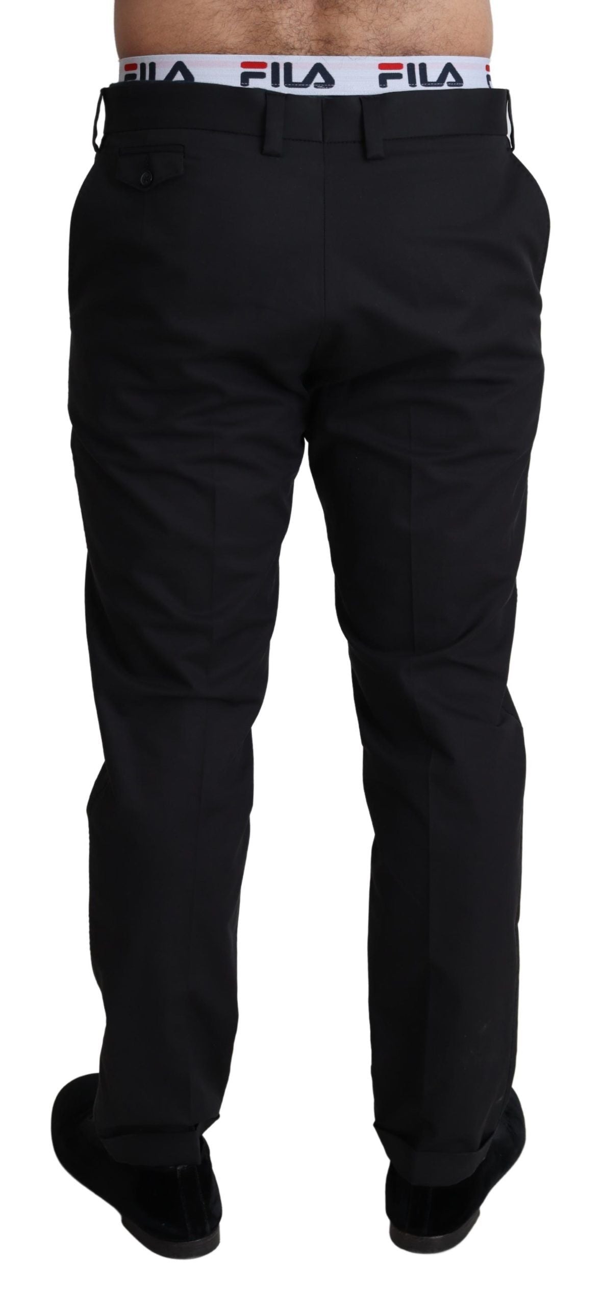 Dolce & Gabbana Elegant Black Stretch Cotton Trousers