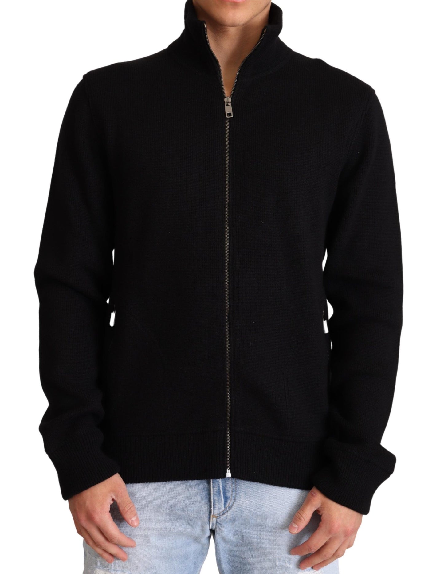 Dolce & Gabbana Elegant High Neck Cashmere Blend Sweater