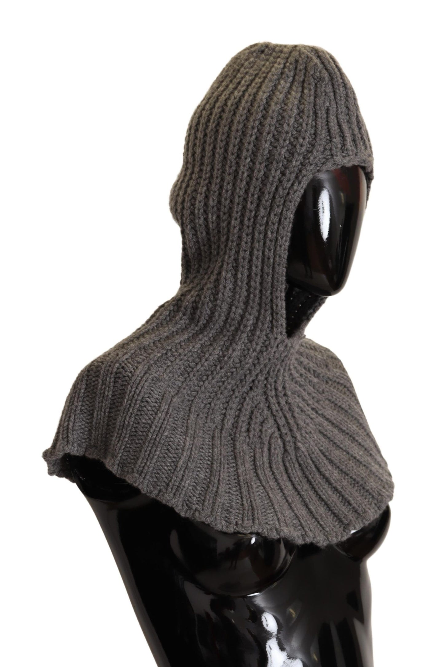 Dolce & Gabbana Elegant Cashmere Hood Scarf in Gray