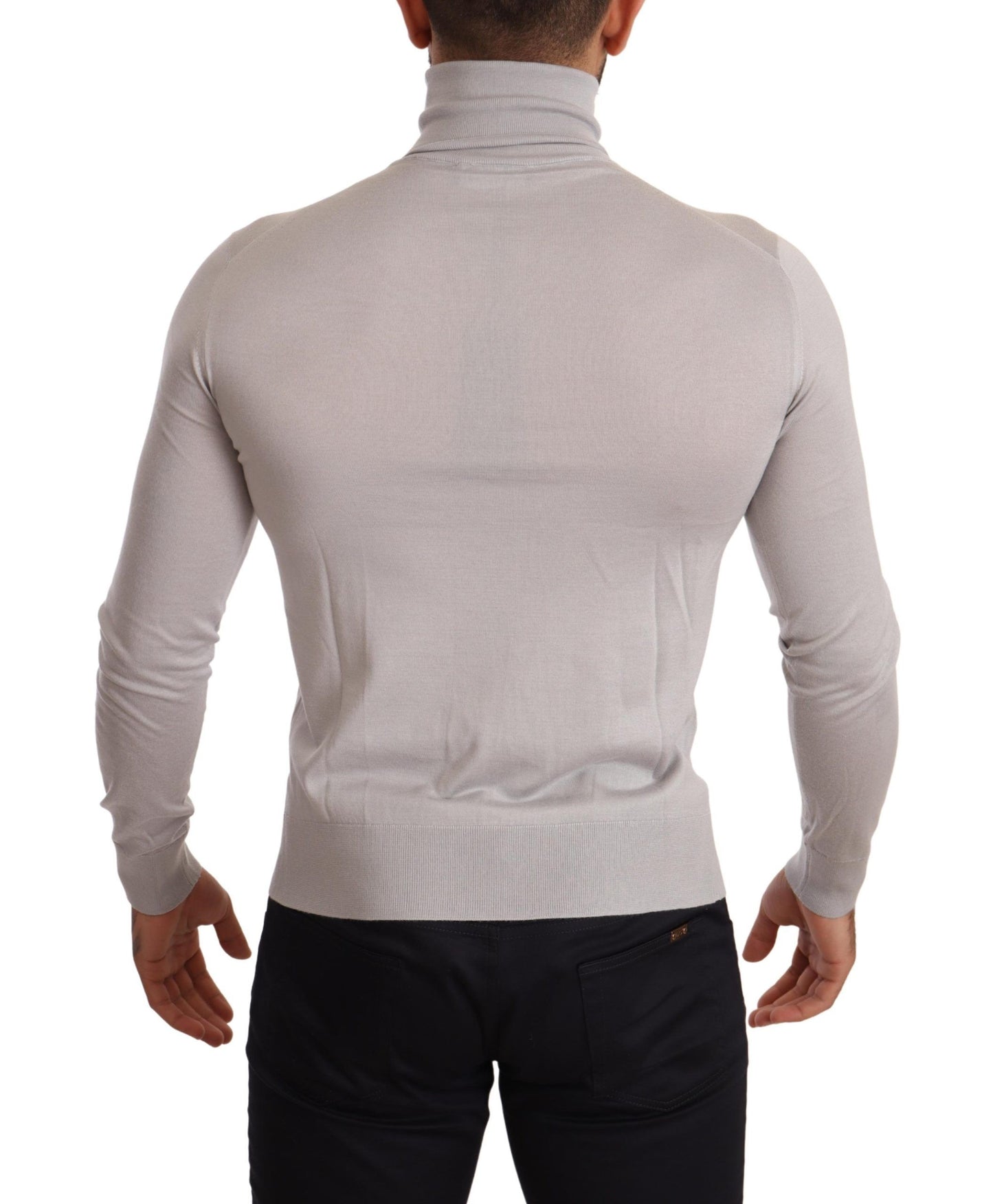 Dolce & Gabbana Elegant Cashmere-Silk Blend Turtleneck