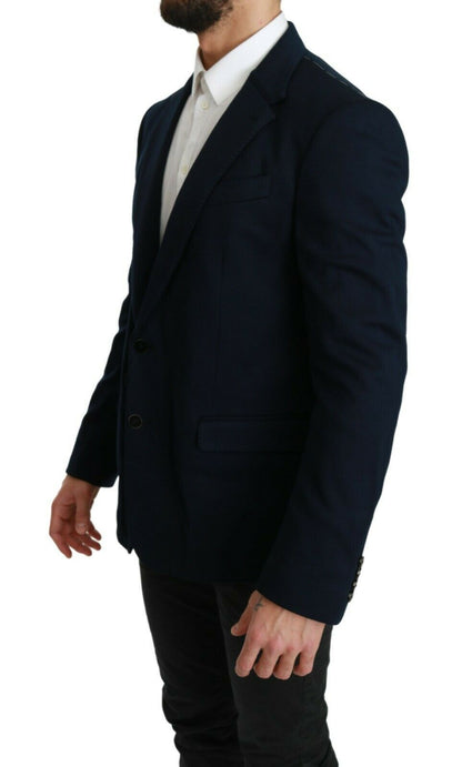 Dolce & Gabbana Elegant Slim Fit Dark Blue Men's Blazer