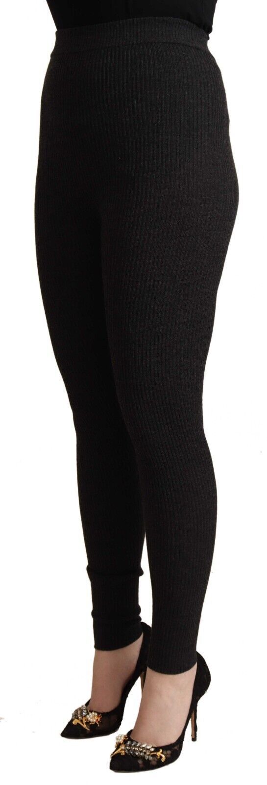 Dolce & Gabbana Elegant High-Waist Wool Tights Pants