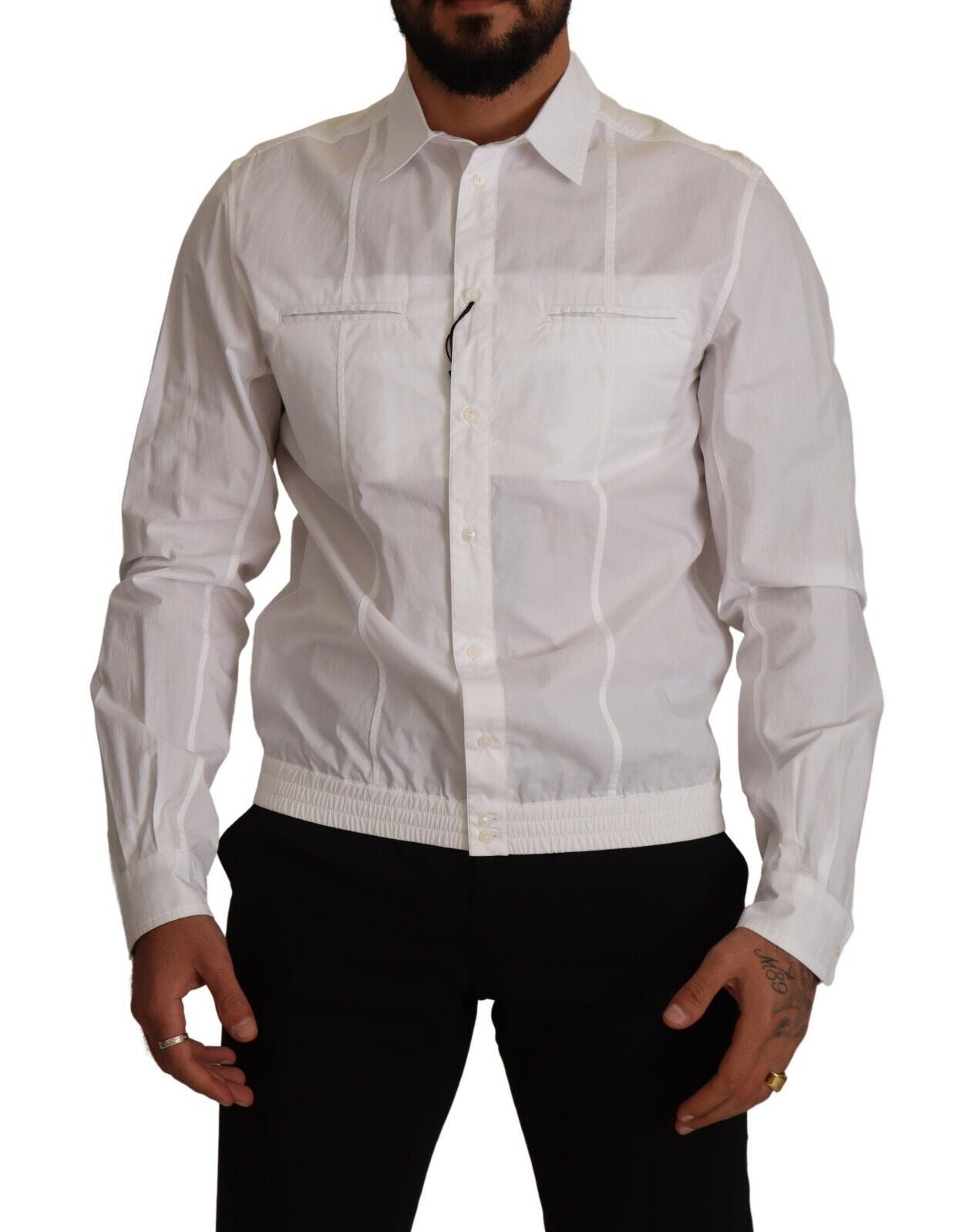 Dolce & Gabbana Elegant Italian White Cotton Shirt