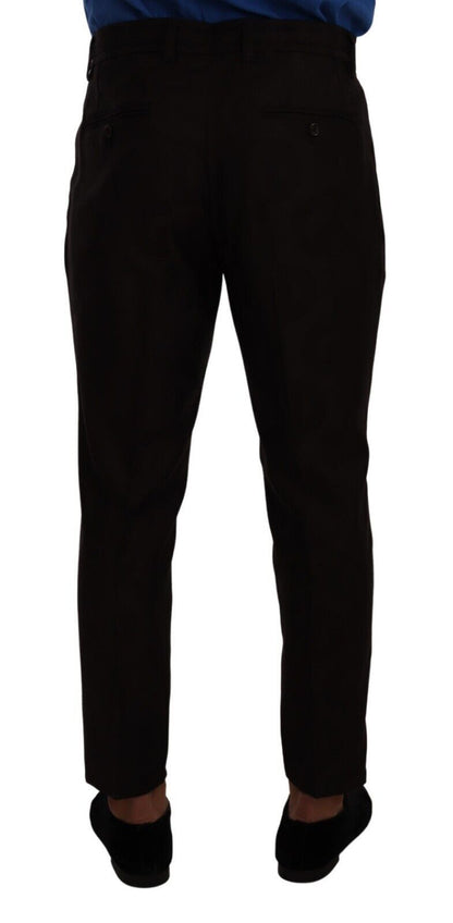 Dolce & Gabbana Elegant Burgundy Wool Jogger Pants