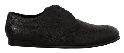 Dolce & Gabbana Exquisite Exotic Leather Derby Shoes