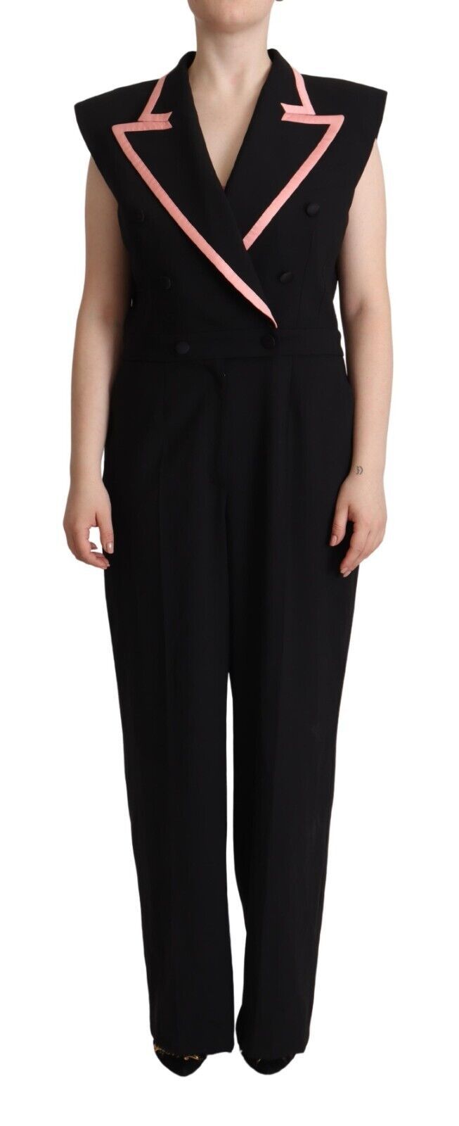 Dolce & Gabbana Elegant Sleeveless Wool Blend Jumpsuit