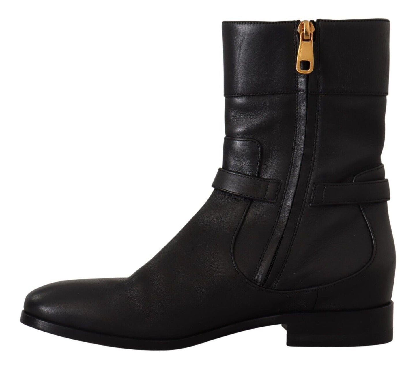 Dolce & Gabbana Elegant Leather Biker Boots