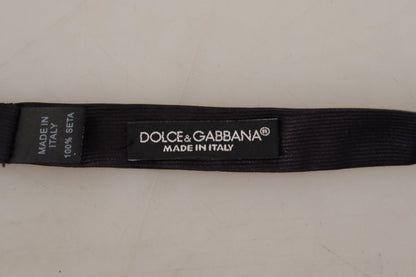 Dolce & Gabbana Elegant Silk Black Bow Tie