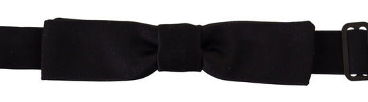 Dolce & Gabbana Elegant Black Silk Bow Tie