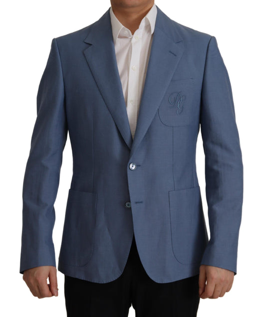 Dolce & Gabbana Elegant Single Breasted Linen Jacket