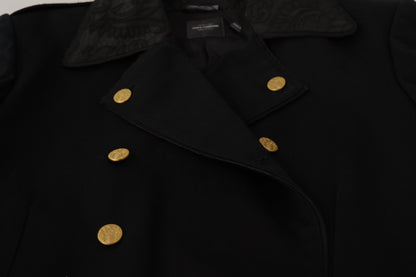 Dolce & Gabbana Elegant Black Double Breasted Jacket