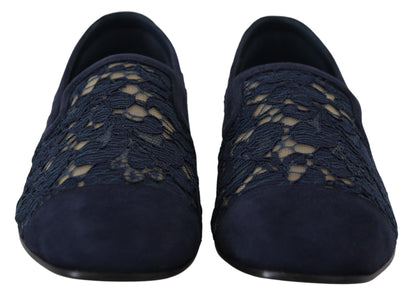 Dolce & Gabbana Elegant Blue Loafers Flats - Summer Chic