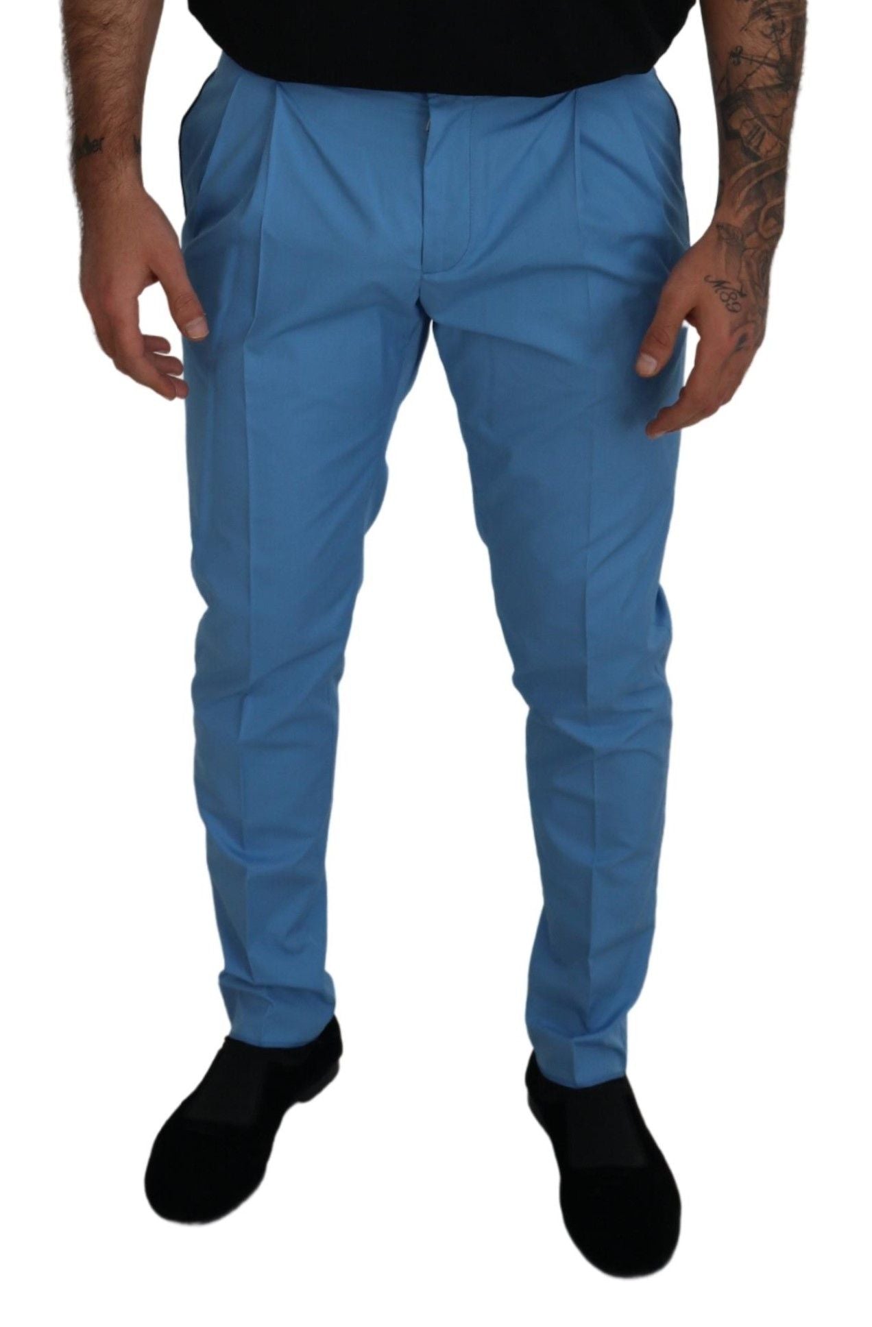 Dolce & Gabbana Elegant Slim Fit Chinos - Indulge in Italian Luxury