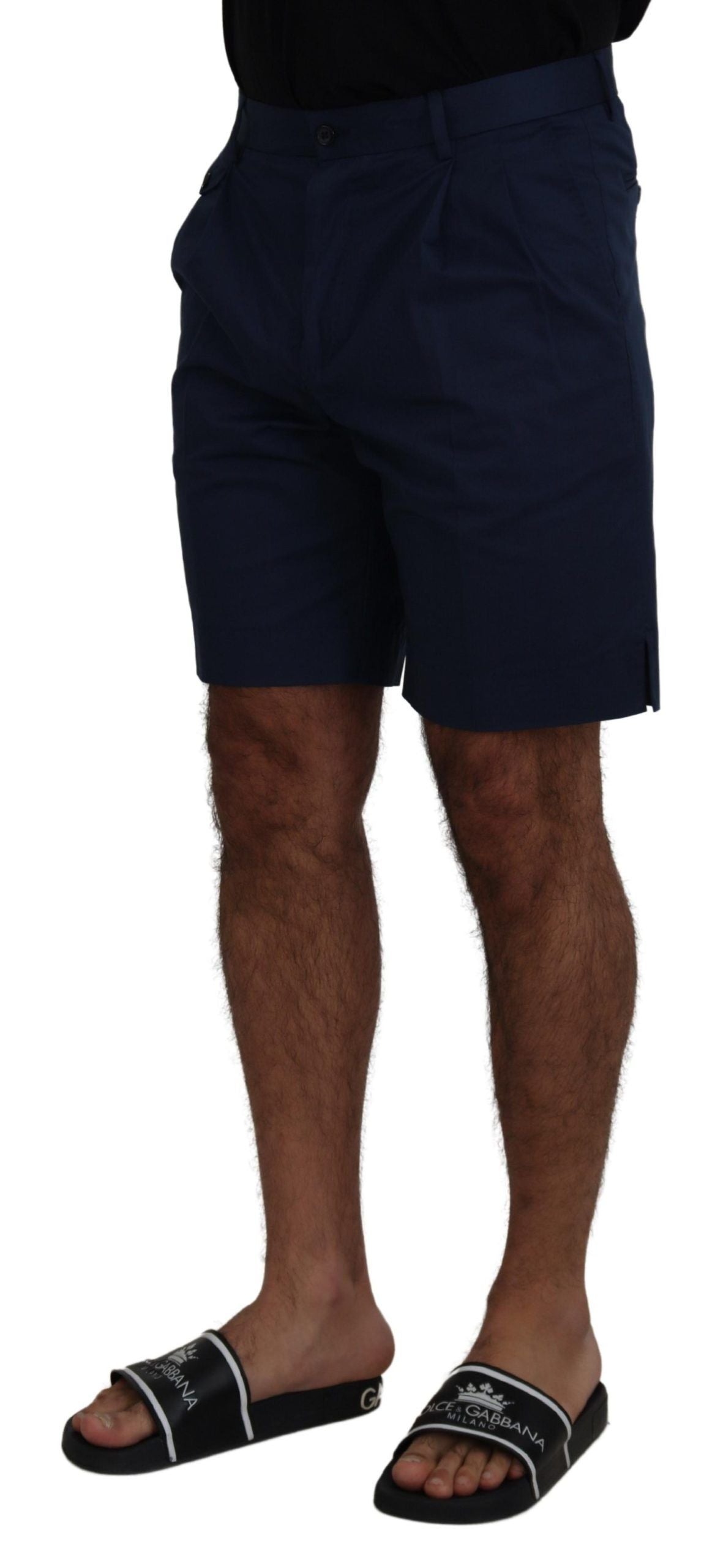 Dolce & Gabbana Elegant Blue Chino Shorts – Regular Fit