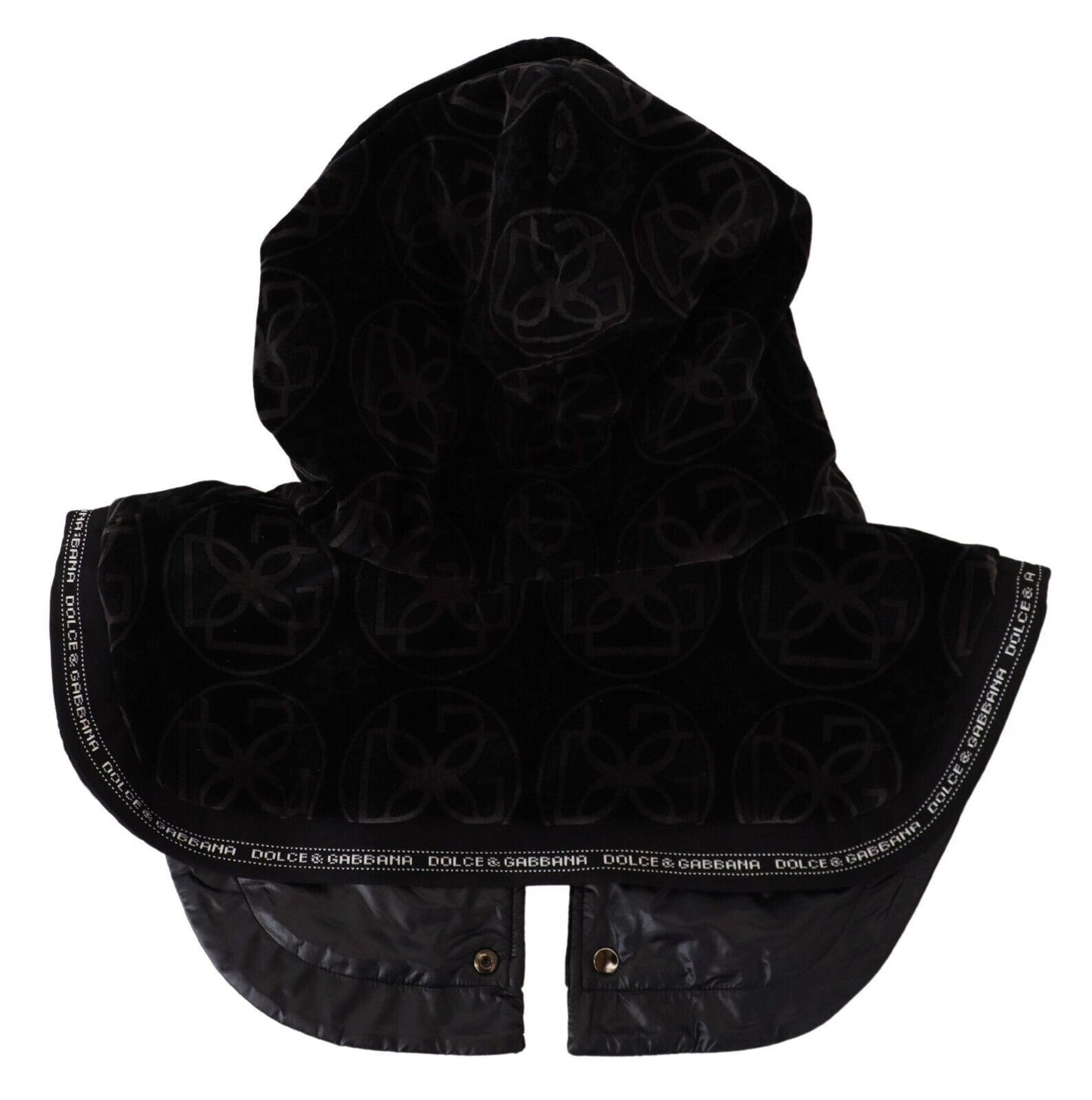 Dolce & Gabbana Elegant Black Cotton Blend Head Wrap Hat