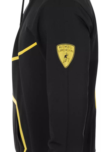 Automobili Lamborghini Black Polyester Men Sweater