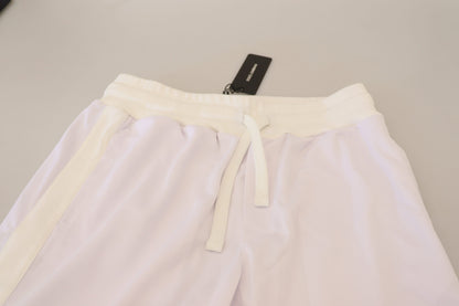 Dolce & Gabbana Elegant White Jogger Pants for Sophisticated Comfort