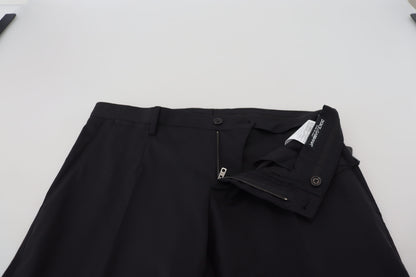 Dolce & Gabbana Elegant Black Wool Blend Trousers