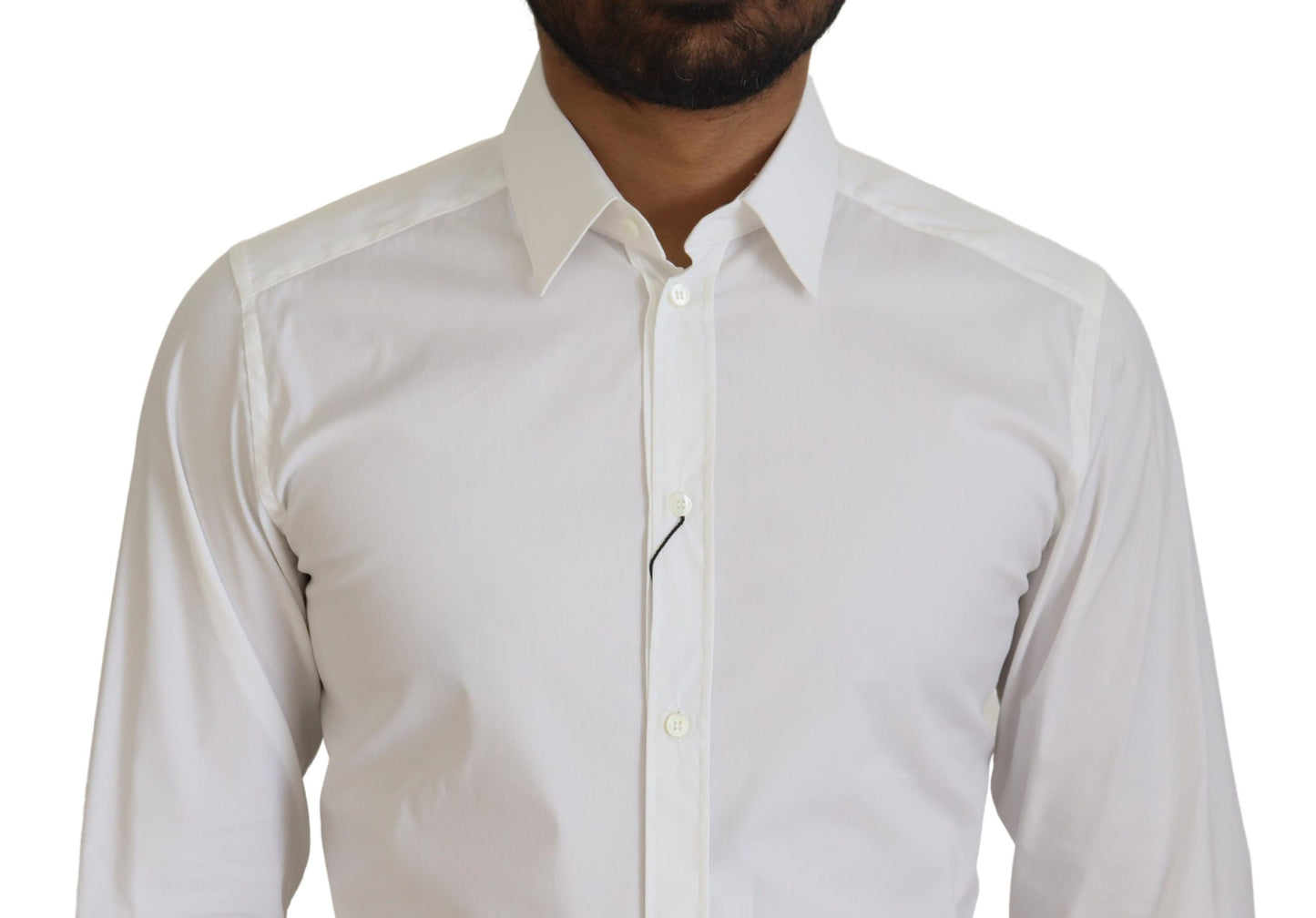 Dolce & Gabbana Dazzling White Slim Fit Dress Shirt