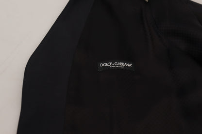 Dolce & Gabbana Elegant Black Single Breasted Dress Vest