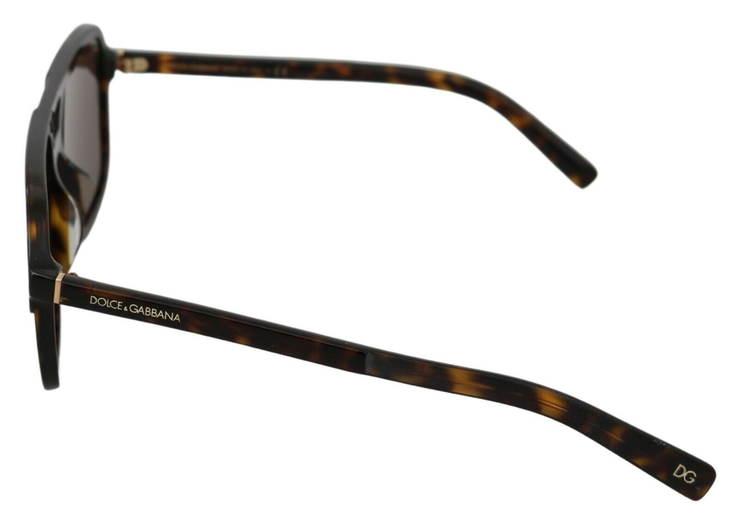 Dolce & Gabbana Elegant Brown Patterned Men's Sunglasses