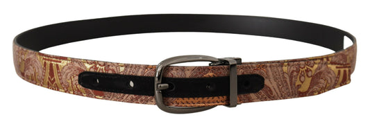 Dolce & Gabbana Multicolor Leather Signature Belt