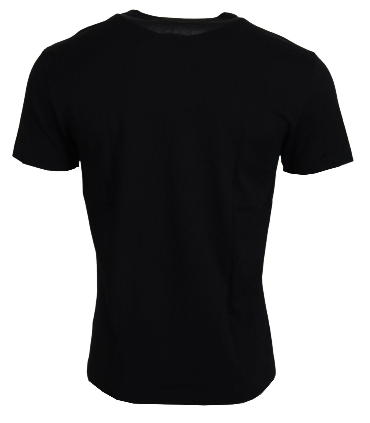 Dolce & Gabbana Chic Black Cotton Tee for the Modern Man