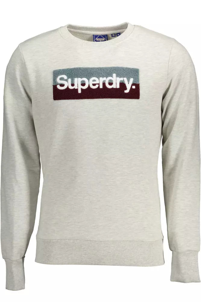 Superdry Gray Cotton Mens Sweater