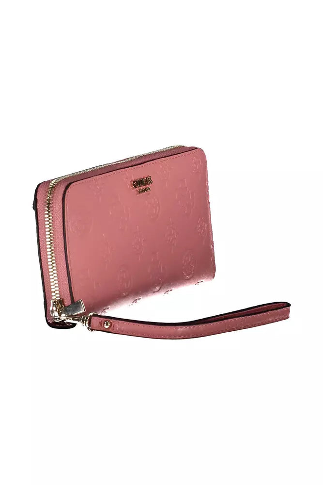 Guess Jeans Pink Polyethylene Women Wallet