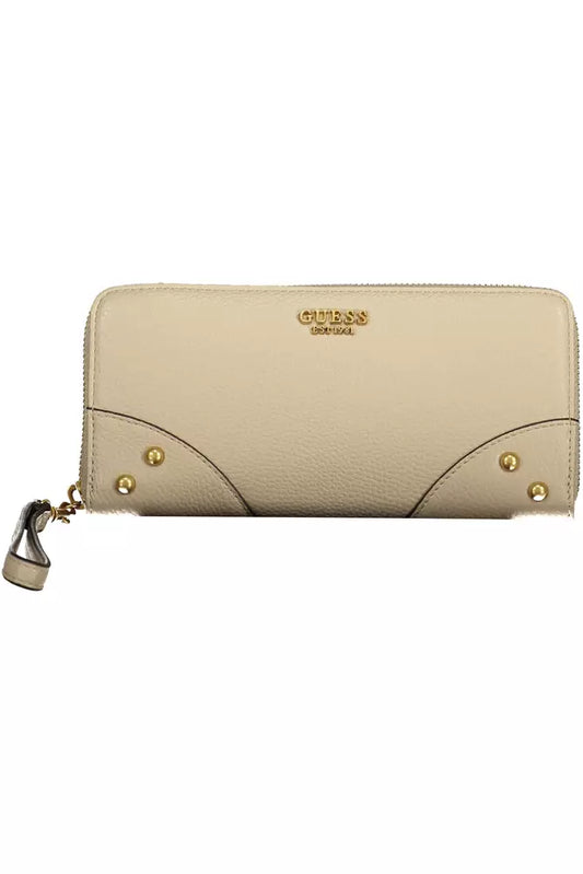 Guess Jeans Beige Polyethylene Women Wallet