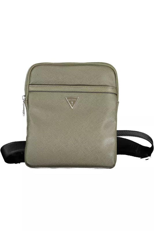 Guess Jeans Green Polyamide Men Shoulder Bag