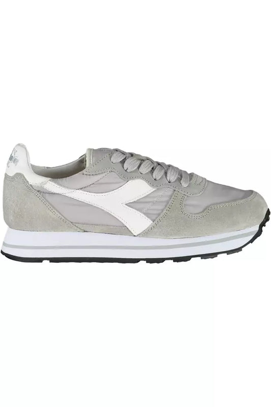 Diadora Gray Leather Women Sneaker