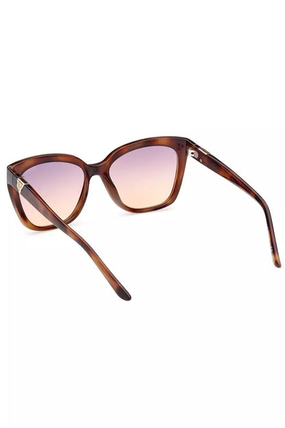 Guess Jeans Brown Injected Women Sunglass