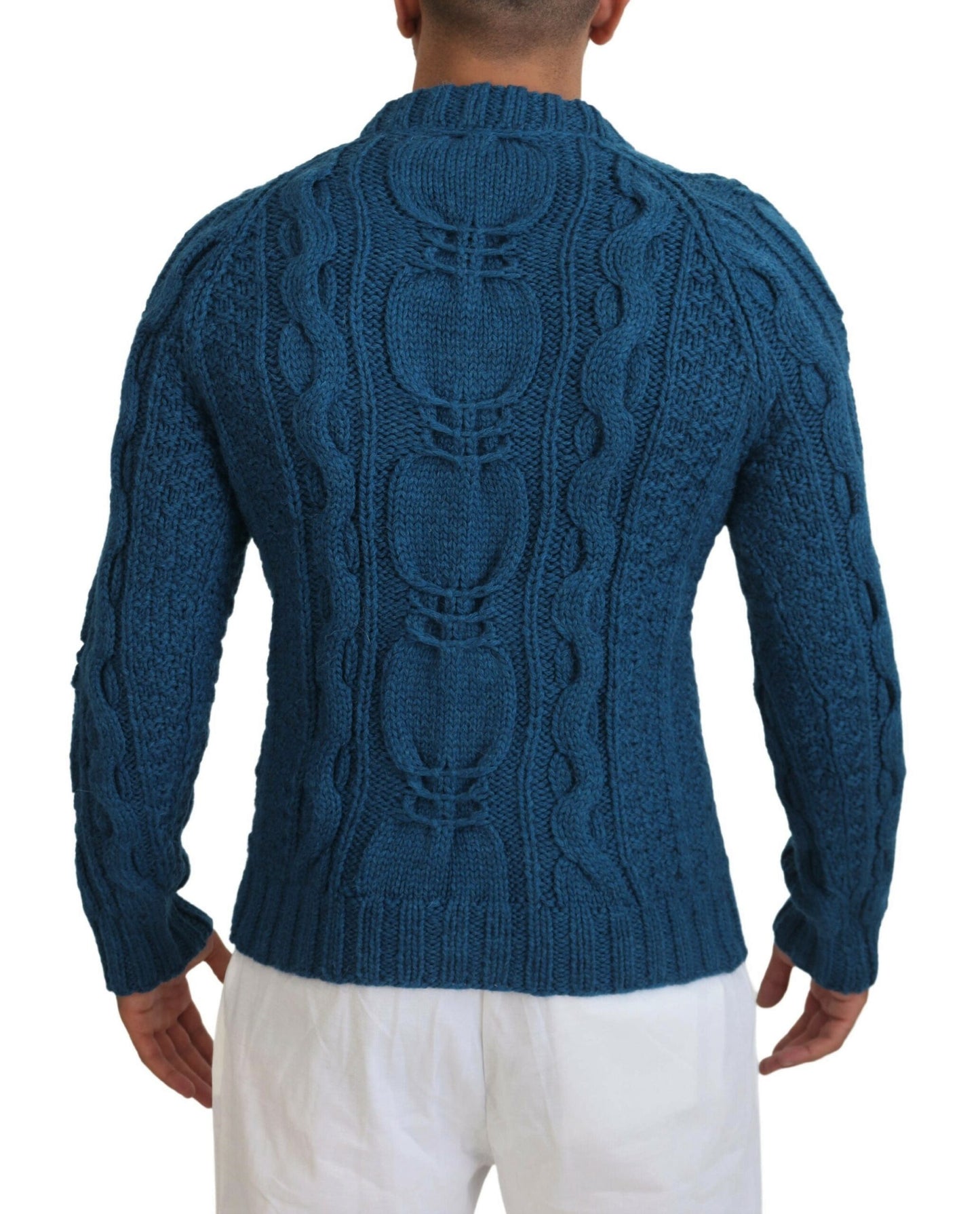 Dolce & Gabbana Elegant Blue Crewneck Sweater