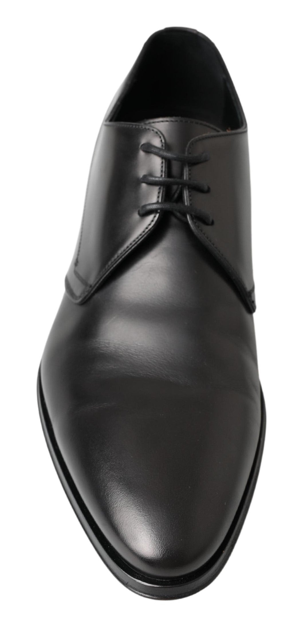 Dolce & Gabbana Classic Black Leather Derby Shoes