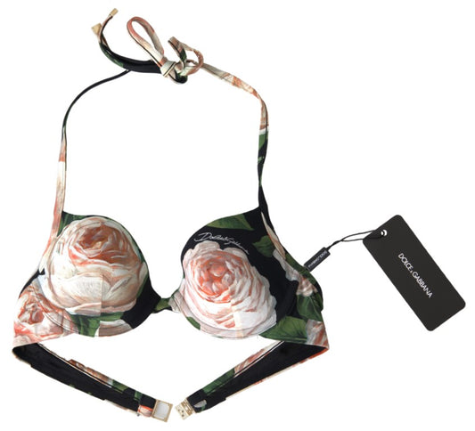 Dolce & Gabbana Floral Elegance Elastic Bikini Top