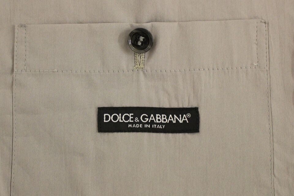 Dolce & Gabbana Elegant Gray Slim Fit Dress Vest