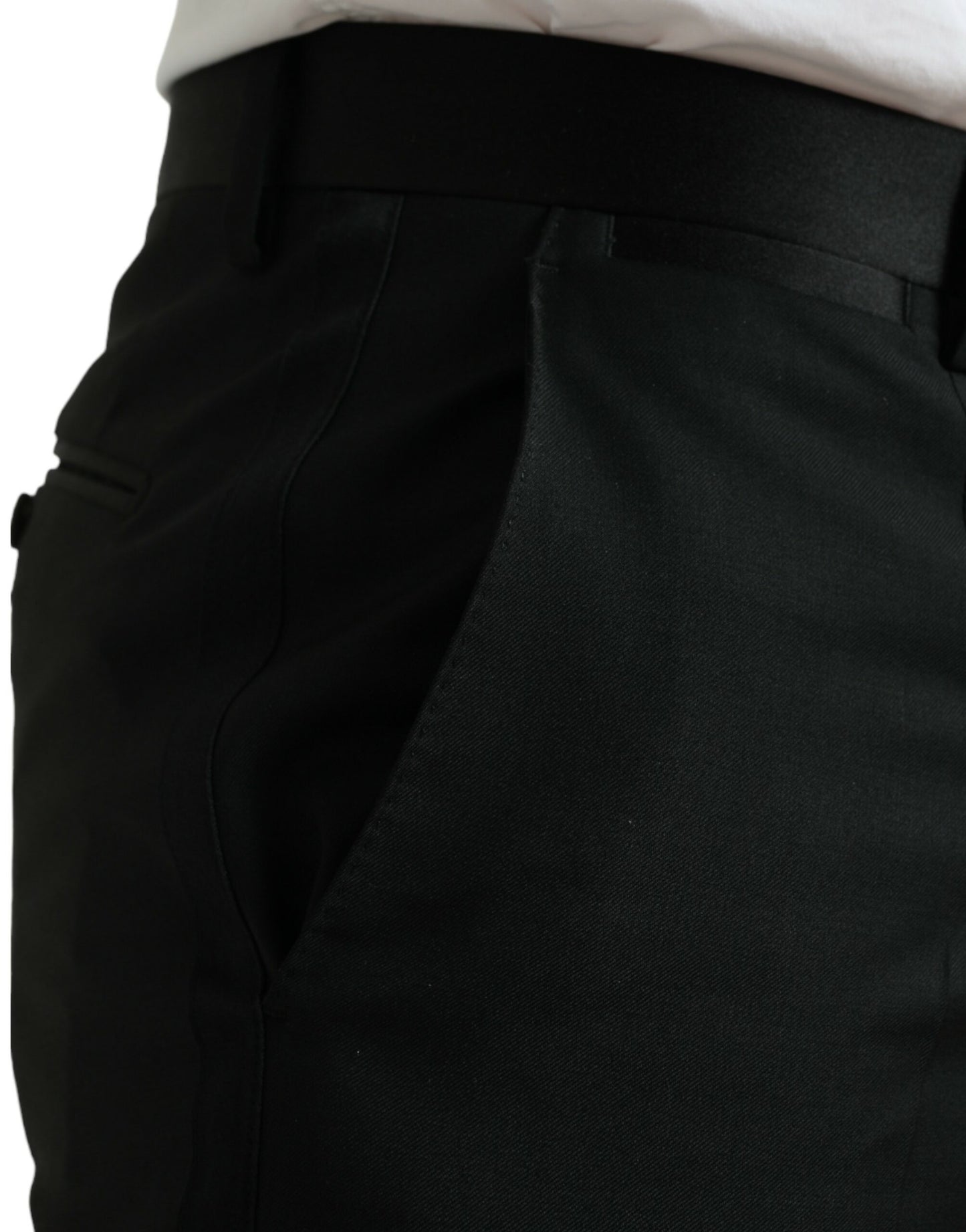 Dolce & Gabbana Elegant Slim Fit Wool Dress Pants