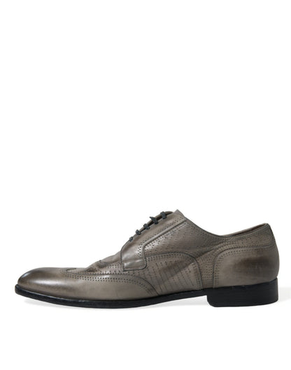 Dolce & Gabbana Elegant Calfskin Derby Lace-Ups