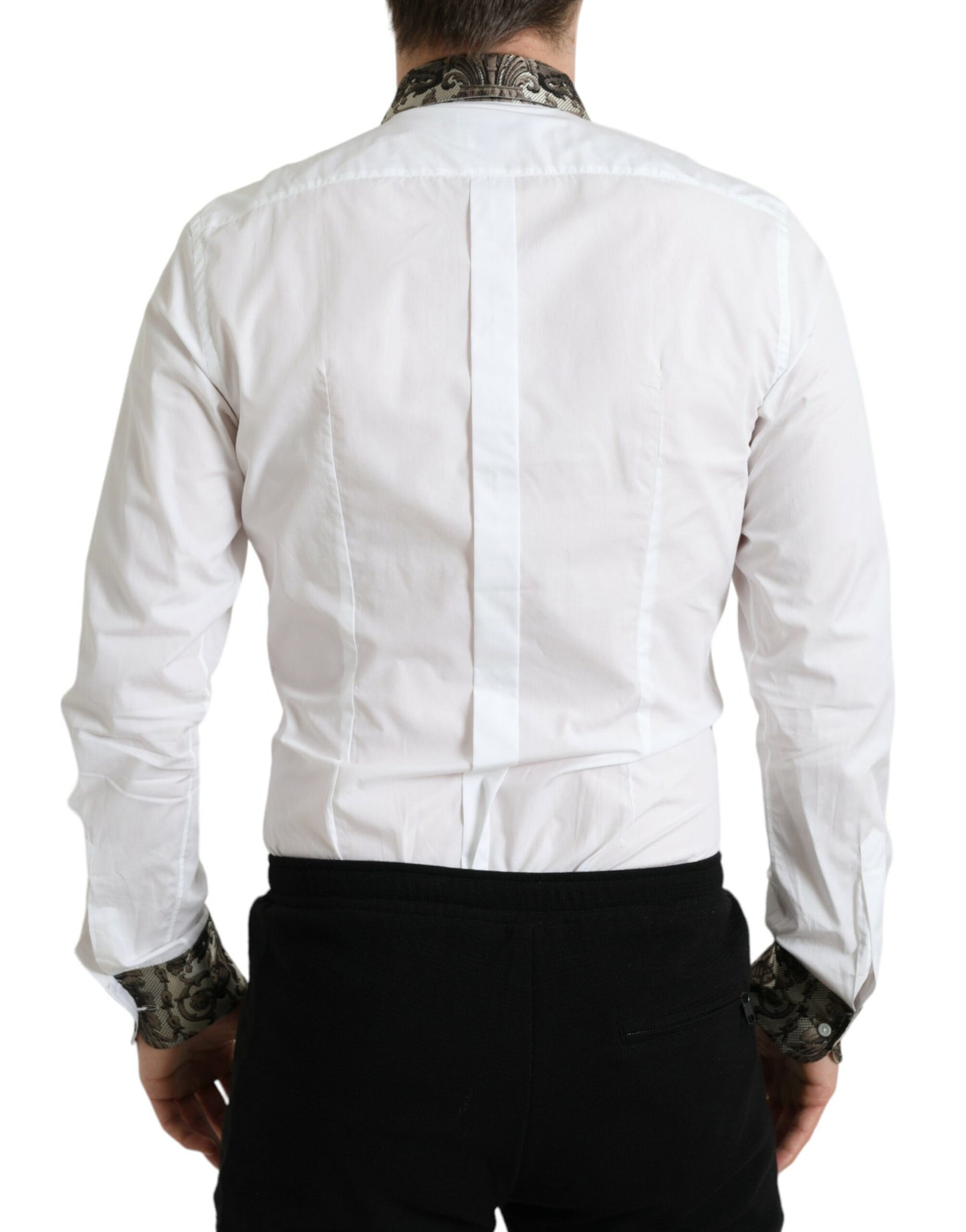 Dolce & Gabbana Elegant Slim Fit French Cuff Dress Shirt