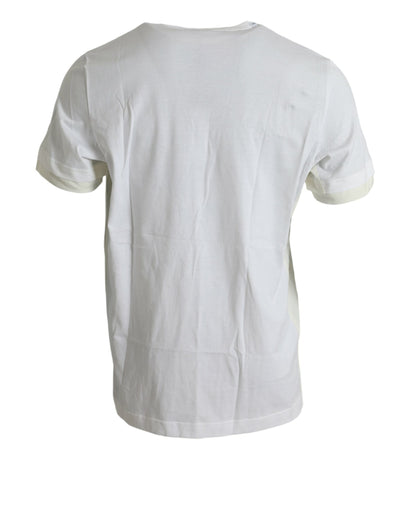 Dolce & Gabbana Elegant White Crew Neck Cotton Tee