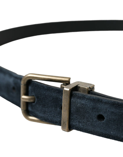 Dolce & Gabbana Elegant Suede Calf Leather Belt