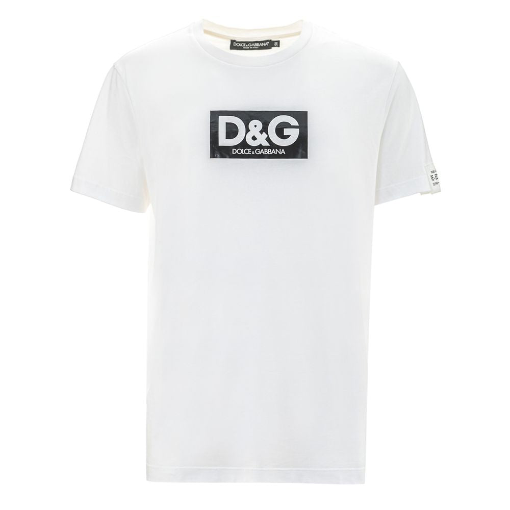 Dolce & Gabbana White Cotton T-Shirt