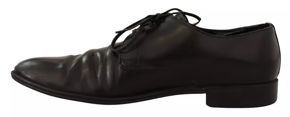 Dolce & Gabbana Black Leather Derby Dress Formal Shoes