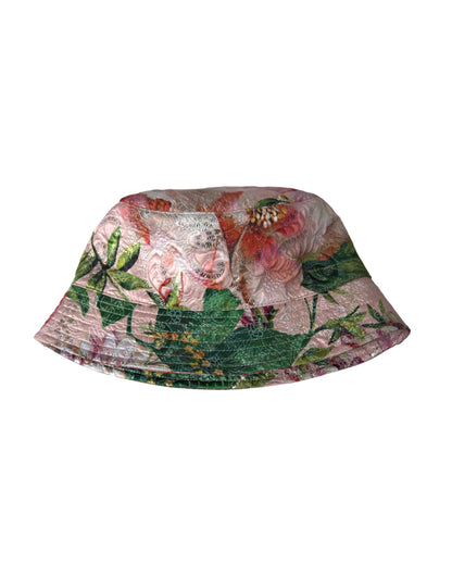 Dolce & Gabbana Multicolor Floral Jacquard Bucket Hat Men