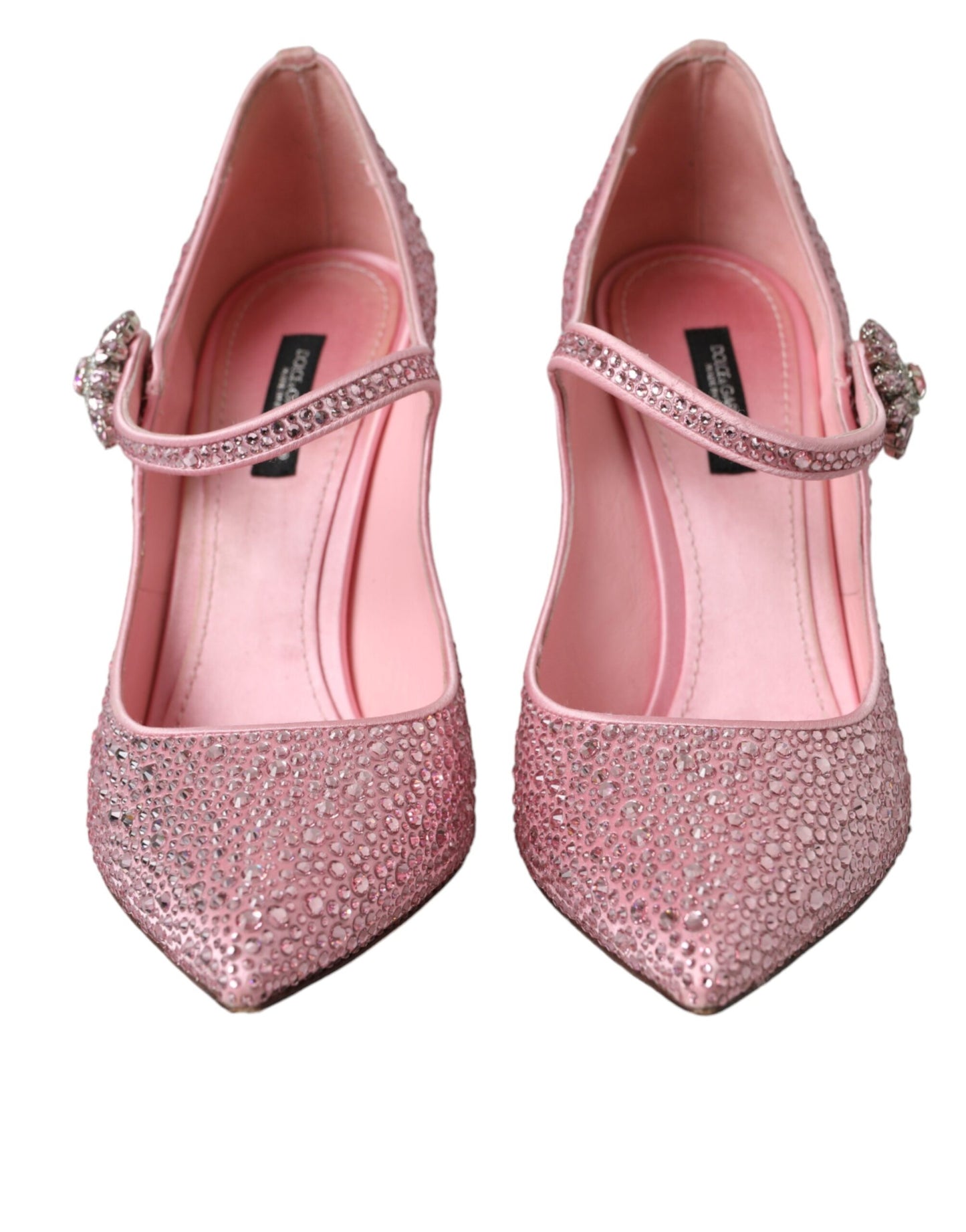 Dolce & Gabbana Pink Strass Crystal Heels Pumps Shoes