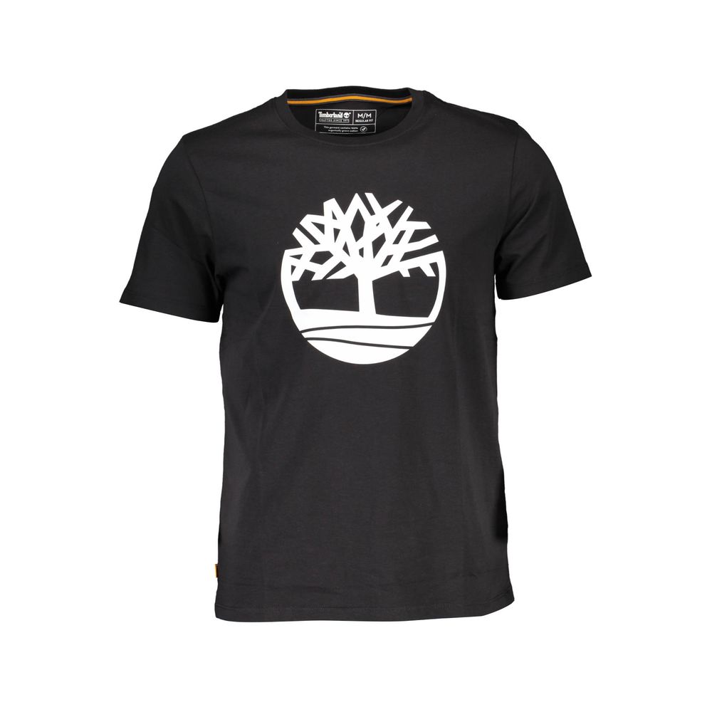 Timberland Black Cotton Men T-Shirt